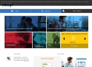 How ebp.com looks like on a tablet such as an iPad.