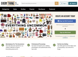 How ebth.com looks like on a tablet such as an iPad.