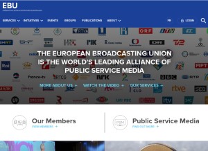 How ebu.ch looks like on a tablet such as an iPad.