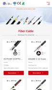 How ec-fibercable.com looks like on a mobile device such as an iPhone.