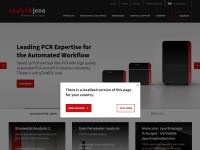 Desktop screenshot for analytik-jena.in