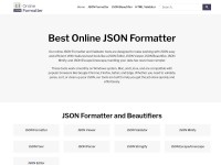 Desktop screenshot for onlinejsonformatter.com