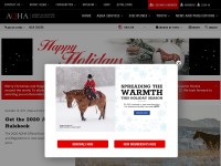 Desktop screenshot for aqha.com