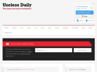 Desktop screenshot for uselessdaily.com