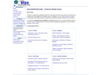 Desktop screenshot for easywebtutorials.com