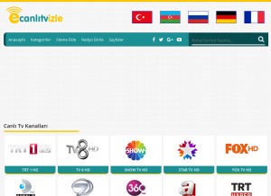How ecanlitvizle.live looks like on a tablet such as an iPad.