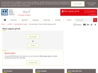 Desktop screenshot for msa.fr