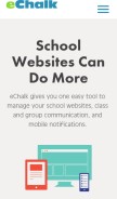 How echalk.com looks like on a mobile device such as an iPhone.