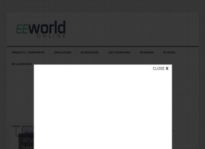 How ecnmag.com looks like on a tablet such as an iPad.