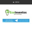 How ecoinventos.com looks like on a mobile device such as an iPhone.