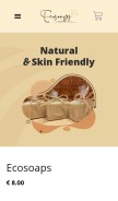 How ecosoaps.shop looks like on a mobile device such as an iPhone.