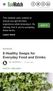 How ecowatch.com looks like on a mobile device such as an iPhone.