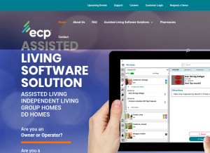 How ecp123.com looks like on a tablet such as an iPad.