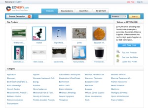 How ecvery.com looks like on a tablet such as an iPad.