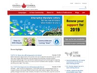 Desktop screenshot for canadians.org