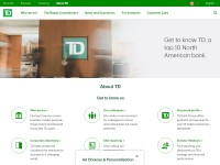 Desktop screenshot for td.com