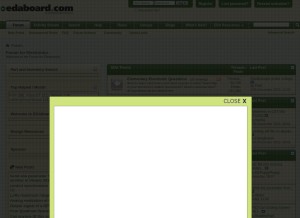 How edaboard.com looks like on a tablet such as an iPad.