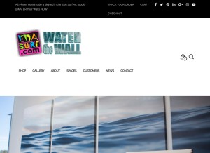 How edasurf.com looks like on a tablet such as an iPad.