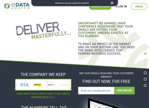 How edatasource.com looks like on a tablet such as an iPad.
