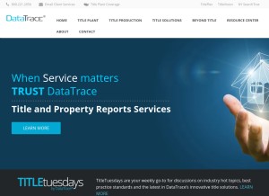 How edatatrace.com looks like on a tablet such as an iPad.
