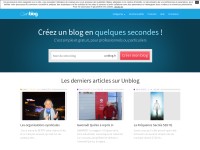 Desktop screenshot for unblog.fr