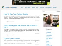 Desktop screenshot for pythonforbeginners.com
