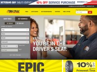 Desktop screenshot for tiresplus.com