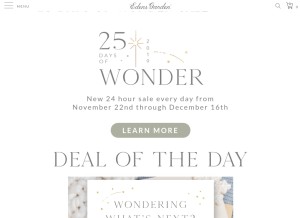 How edensgarden.com looks like on a tablet such as an iPad.