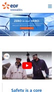 How edf-re.com looks like on a mobile device such as an iPhone.