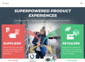 How edgenet.com looks like on a tablet such as an iPad.