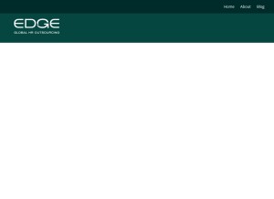 How edgeoutsourcing.com looks like on a tablet such as an iPad.