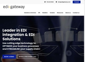 How edigateway.com looks like on a tablet such as an iPad.