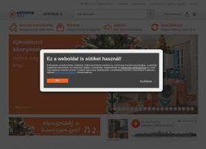 How edigital.hu looks like on a tablet such as an iPad.
