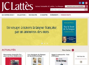 How editions-jclattes.fr looks like on a tablet such as an iPad.