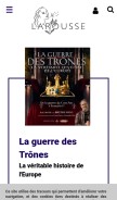 How editions-larousse.fr looks like on a mobile device such as an iPhone.