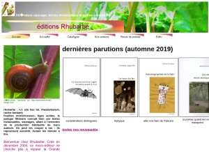How editions-rhubarbe.com looks like on a tablet such as an iPad.