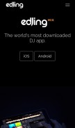 How edjing.com looks like on a mobile device such as an iPhone.