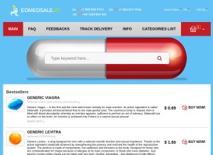 How edmedsale.io looks like on a tablet such as an iPad.