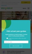 How edplace.com looks like on a mobile device such as an iPhone.