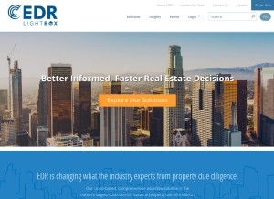 How edrnet.com looks like on a tablet such as an iPad.