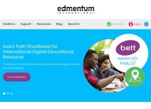 How educationcity.com looks like on a tablet such as an iPad.