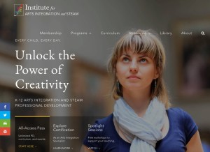 How educationcloset.com looks like on a tablet such as an iPad.
