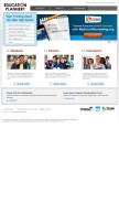 How educationplanner.org looks like on a mobile device such as an iPhone.