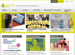 How eduhi.at looks like on a tablet such as an iPad.