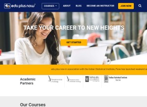 How eduplusnow.com looks like on a tablet such as an iPad.