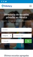 How edutory.mx looks like on a mobile device such as an iPhone.