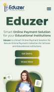 How eduzer.com looks like on a mobile device such as an iPhone.