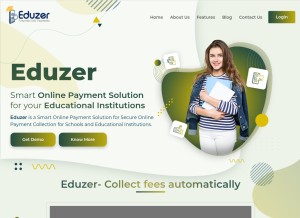 How eduzer.com looks like on a tablet such as an iPad.