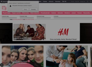How edziecko.pl looks like on a tablet such as an iPad.