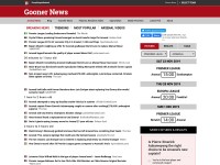 Desktop screenshot for goonernews.com